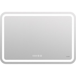 Зеркало CERSANIT LED DESIGN PRO 050 80 холодный теплый cвет часы с подсветкой прямоугольное