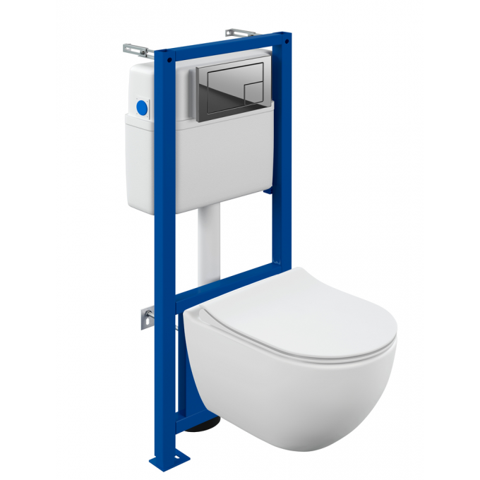 Комплект CERSANIT BRASKO SMART CO DPL EO slim + LINK PRO + CORNER пластик хром глянцевый 68295