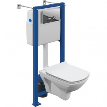 Комплект CERSANIT CARINA XL CO DPL EO SLIM инсталляция VECTOR кнопка ACTIS пластик хром глянцевый Комплект CERSANIT CARINA XL CO DPL EO SLIM инсталляция VECTOR кнопка ACTIS пластик хром глянцевый