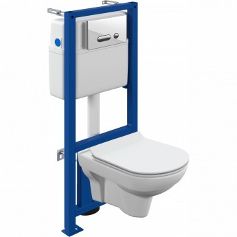 Комплект CERSANIT CITY CO DPL EO SLIM инсталляция LINK PRO кнопка INTERA стекло белый Комплект CERSANIT CITY CO DPL EO SLIM инсталляция LINK PRO кнопка INTERA стекло белый