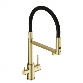 Смеситель для кухни CERSANIT ZEN золотой Смеситель для кухни CERSANIT ZEN золотой